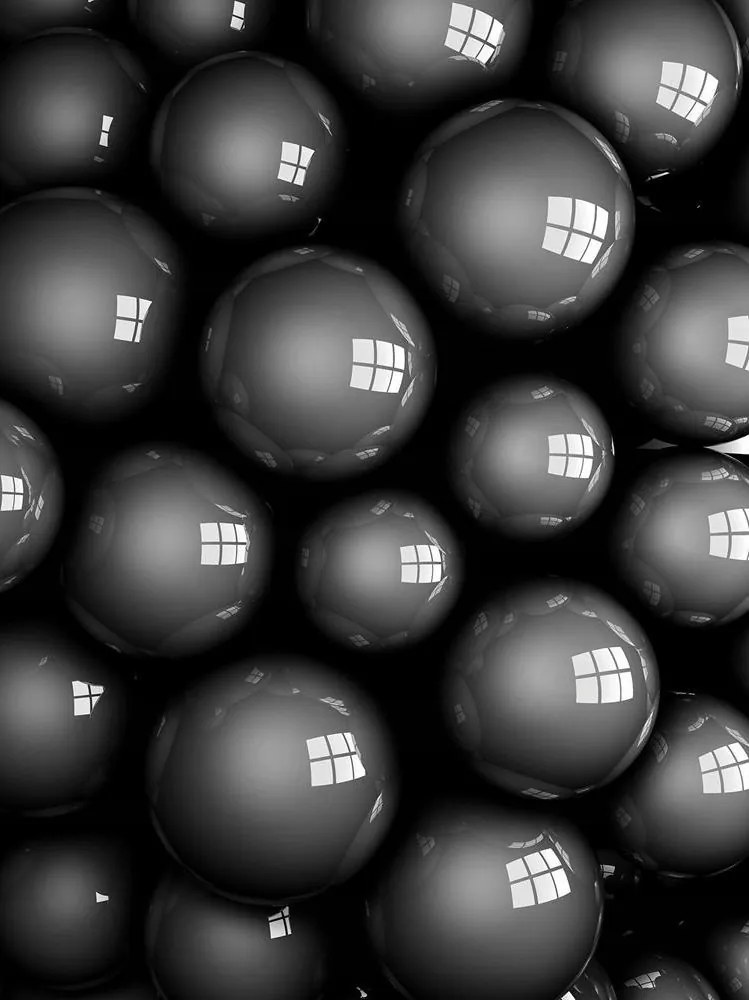 3D fotótapéta absztrakt gömbök fotótapéta 206 x 275
