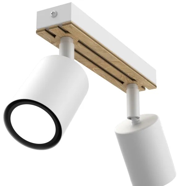 Spotlámpa TERRA 2xGU10/8W/230V fehér/tölgy