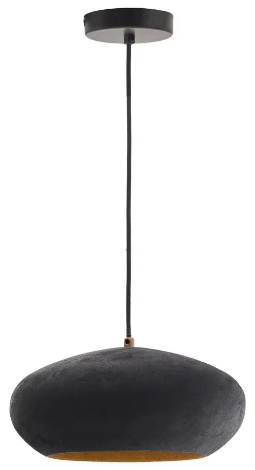 Fekete függőlámpa fém búrával ø 30 cm Inda – Kave Home