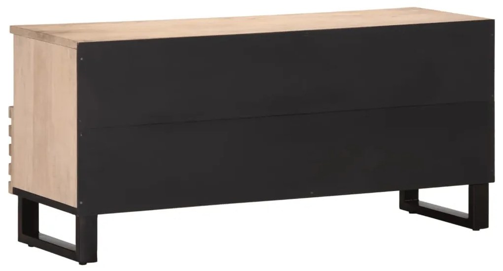 tömör mangófa TV-szekrény 100 x 34 x 46 cm