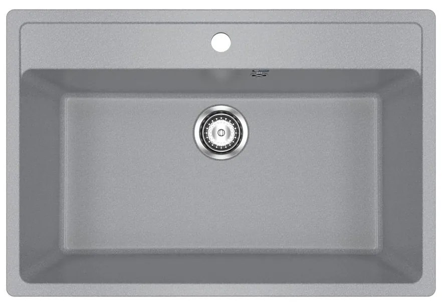 Ulgran U-600-309 Gránit Mosogatótálca - Egymedencés, Téglalap, Extra széles, Gránit