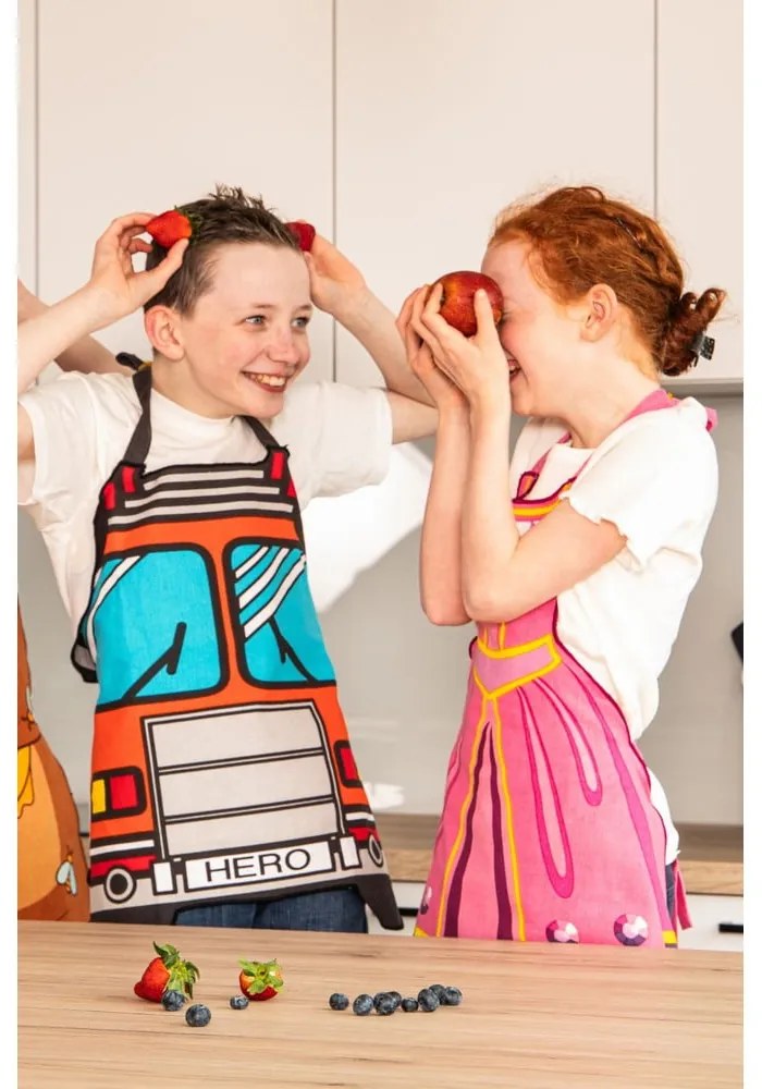 Újrahasznosított pamut gyerek kötény Hero - Tiseco Home Studio