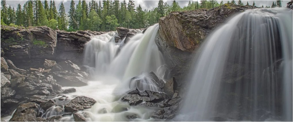 Vízesések képe (120x50 cm)