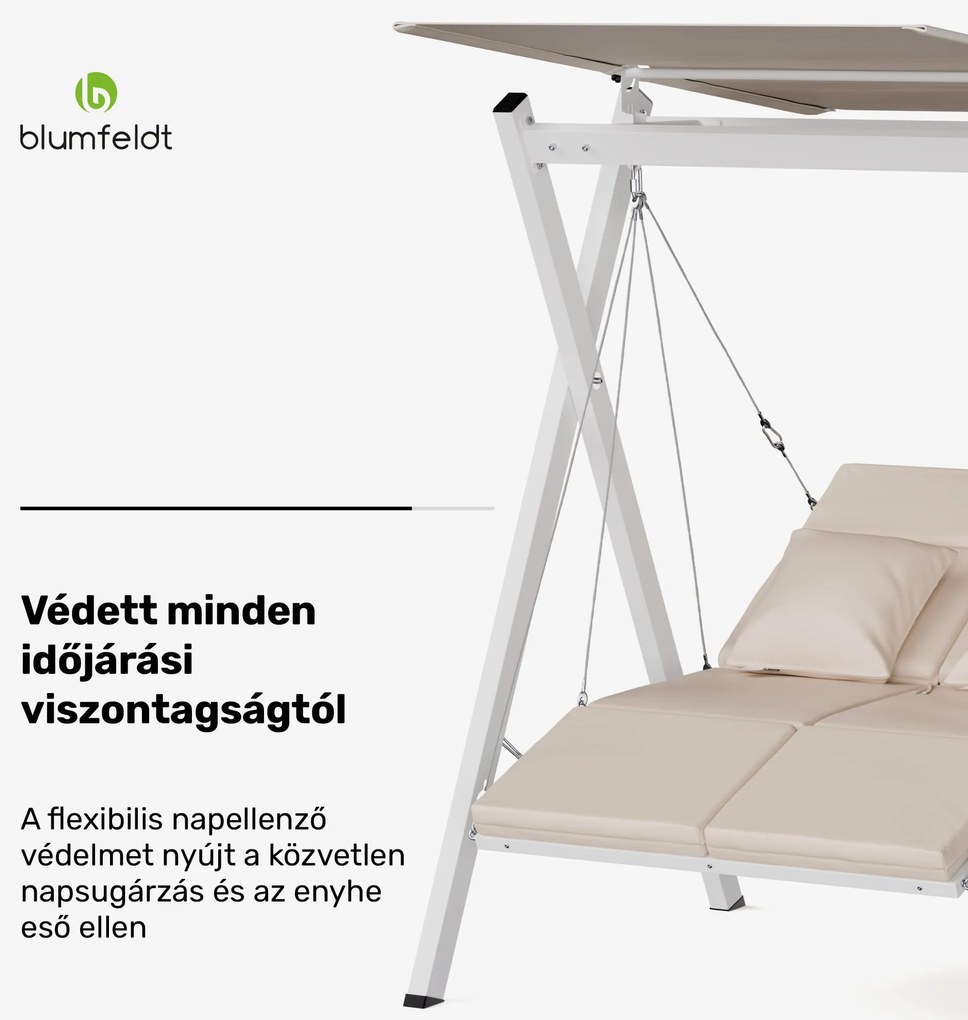 FlexiSwing hollywoodi hinta 2 üléses Állítható háttámla + napellenző, időjárásálló