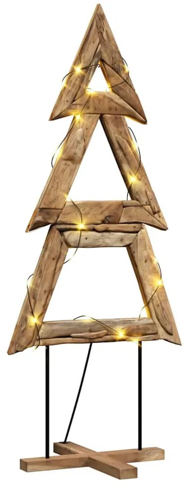 Karácsonyfa állvánnyal Barna 180 cm Tömör tíkfa