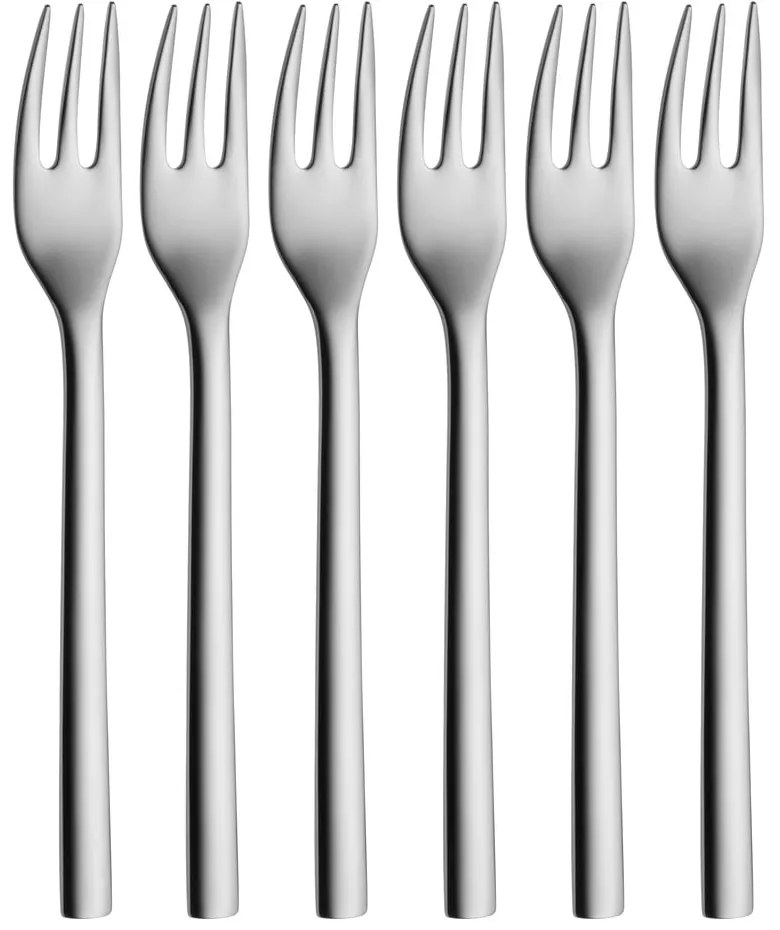 Szürke rozsdamentes acél desszertes villa szett 6 db-os Nuova – WMF