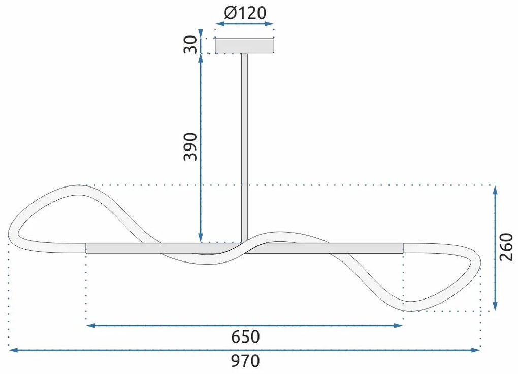 Szerszámlámpa - LED függőlámpa APP856-CP, fekete, OSW-04031