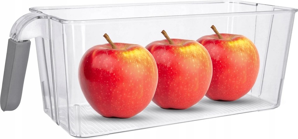 Hűtőszekrény Rendező tároló doboz fogantyúval élelmiszer tároló fiók