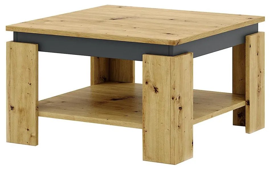 OLAF dohányzóasztal, artisan tölgy/antracit