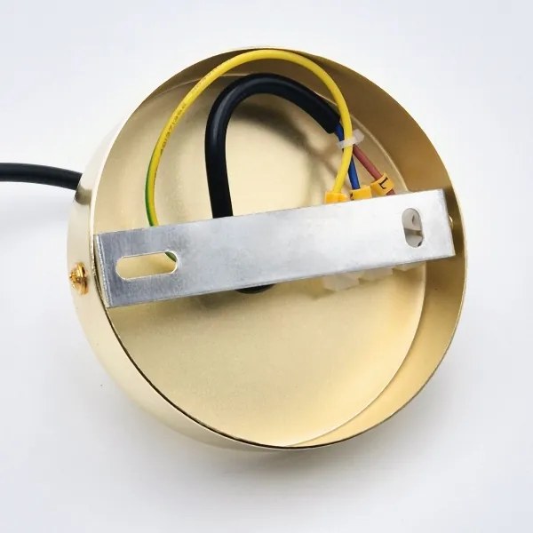 Csillár zsinóron HARMA 1xE27/15W/230V átm. 14 cm fehér/arany