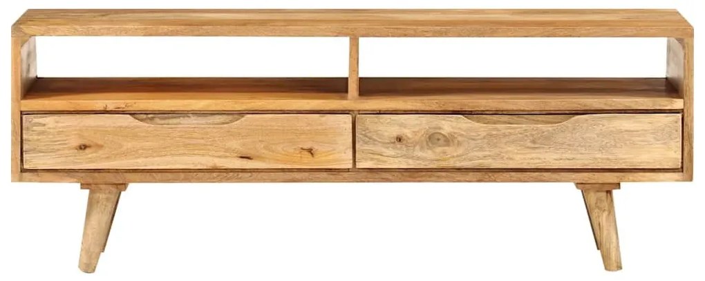 tömör mangófa TV-szekrény 110x30x41 cm