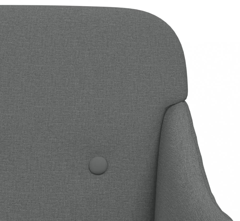 vidaXL sötétszürke szövetpad 110 x 76 x 80 cm