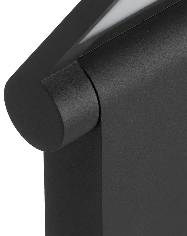 Modern kültéri oszlop lámpa antracit 60 cm LED-del IP54 - Zane