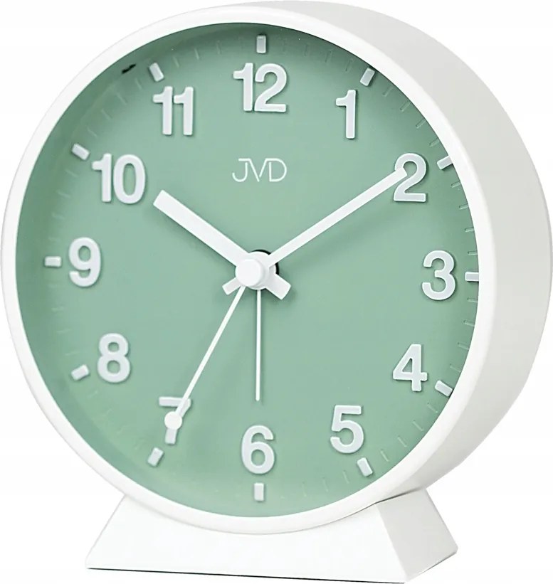 Ébresztőóra Jvd SRP1006.2 Fehér Csendes Mechanizmus Háttérvilágítás Jól Olvasható