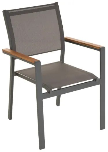 Kerti fém szék egymásra rakható antarcit