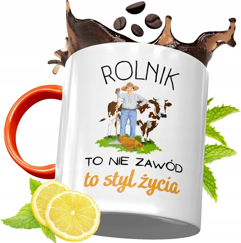 Narancssárga Bögre Gazdáknak Ajándék fényképes nyomtatással