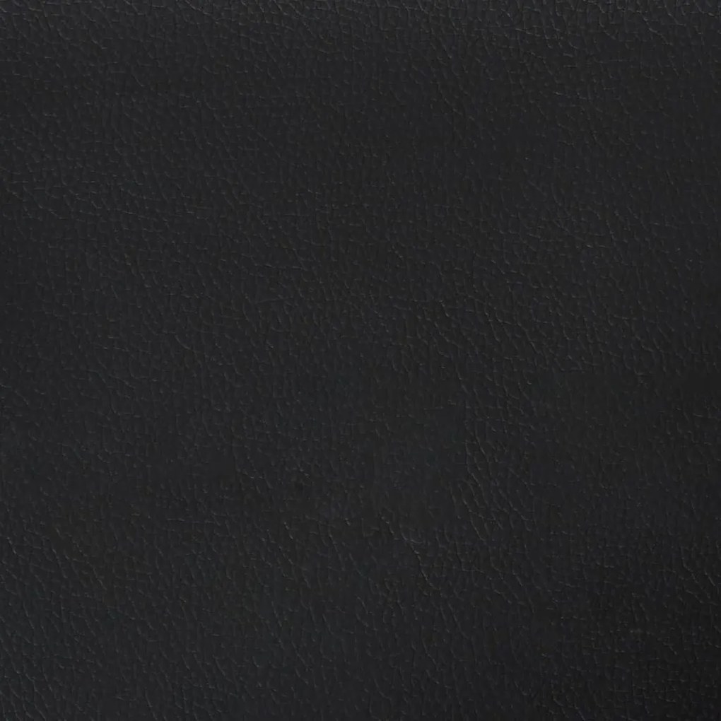 fekete műbőr pad 100 x 30 x 30 cm