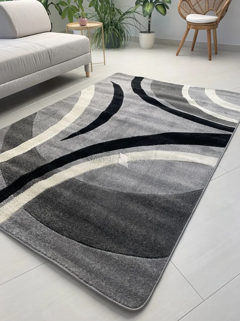 Comfort 4791 szürke modern szőnyeg 60 cm-es szett