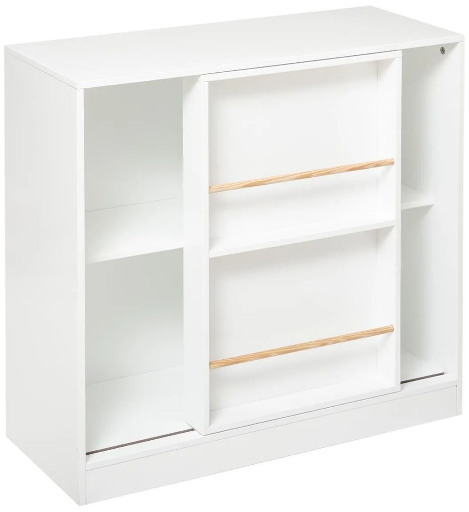 SLIDE fehér csúszó könyvtár