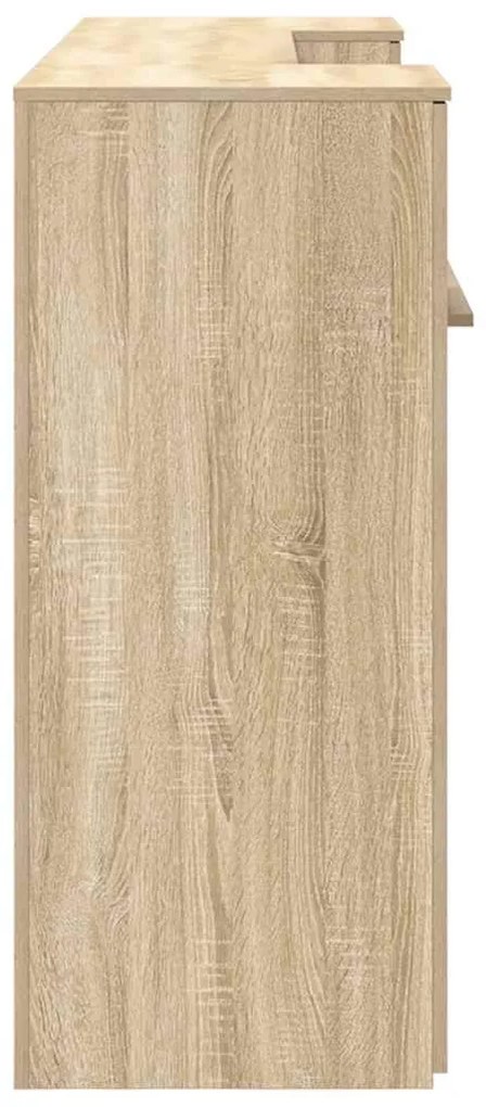 recepciós pult sonoma tölgy 200x50x103,5 cm szerelt fa