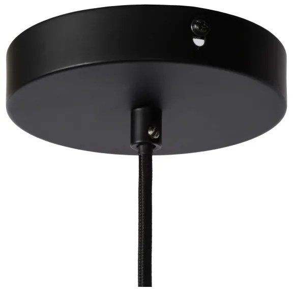 Lucide 20419/20/30 - Csillár zsinóron OPHELIA 1xE27/40W/230V á. 20 cm fekete