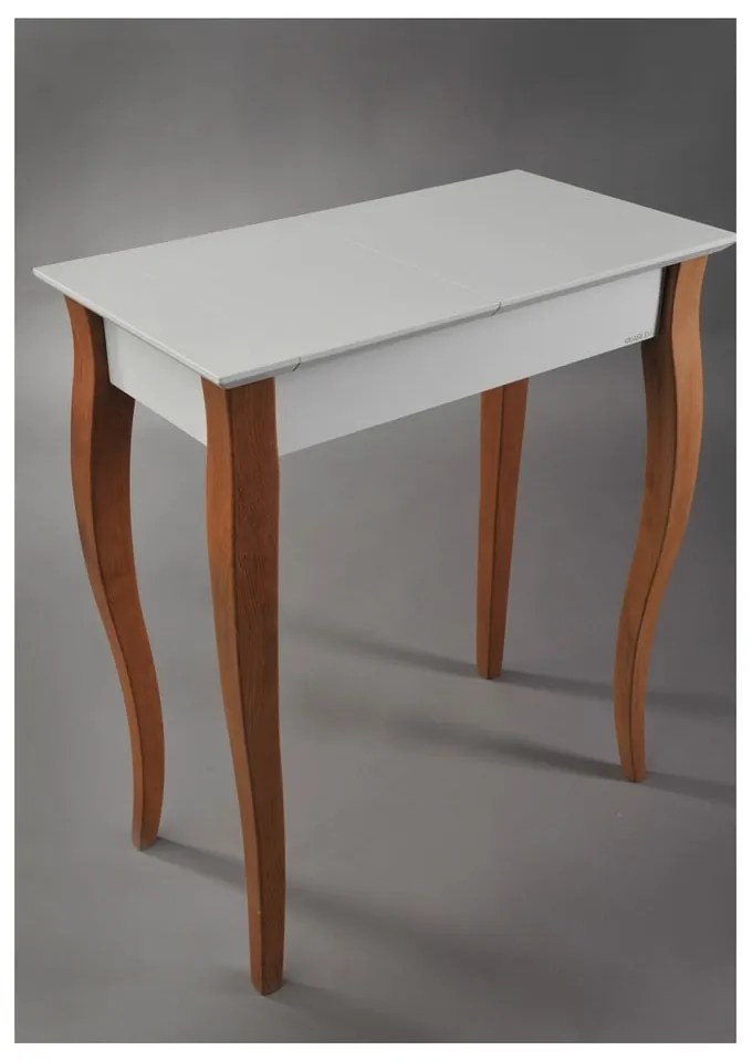 Dressing Table fehér fésülködőasztal tükörrel, hosszúság 65 cm - Ragaba