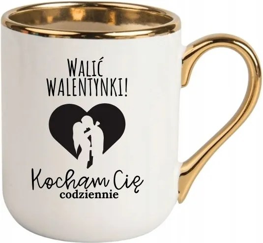 Bögre Fehér Elegáns Vicces Ajándék Valentin Nap Verés Valentin Nap