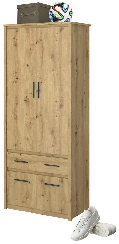 Ruhásszekrény Andra 4D1S/40 (artisan tölgy). 1052752