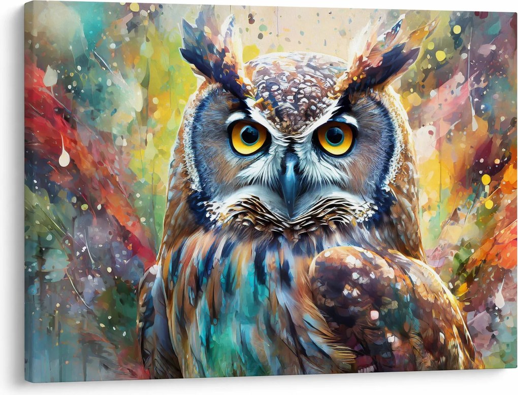 Kép - Egy bagoly festménye (70x50 cm)