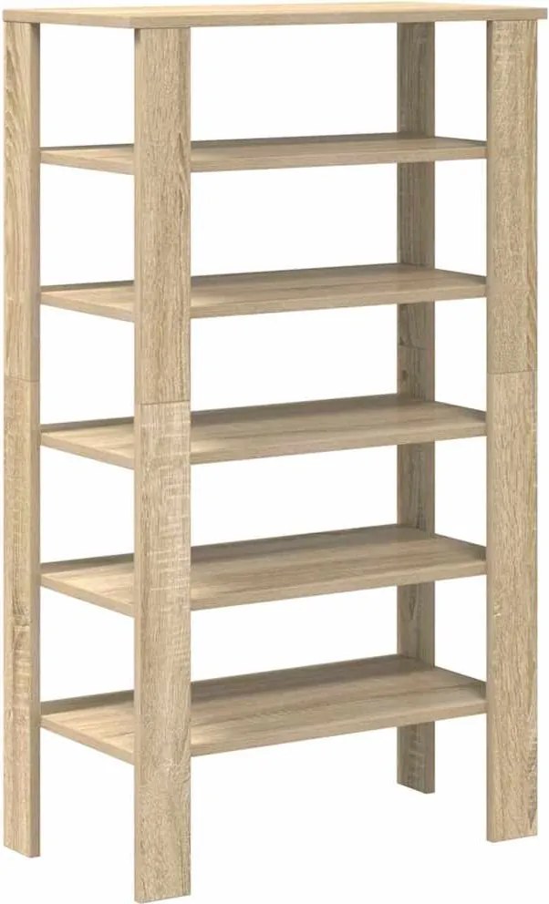 vidaXL sonoma tölgy színű szerelt fa cipőtartó 61x32x105 cm