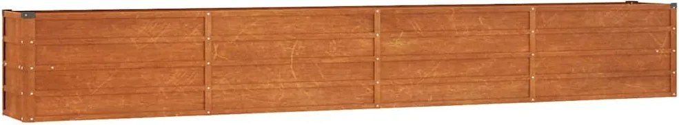 vidaXL rozsda színű corten acél kerti magaságyás 320 x 40 x 45 cm
