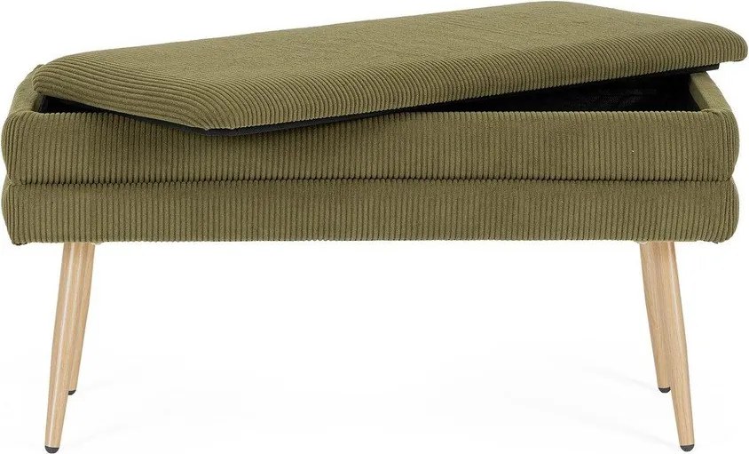 Zöld párnázott pad Olga – Bizzotto