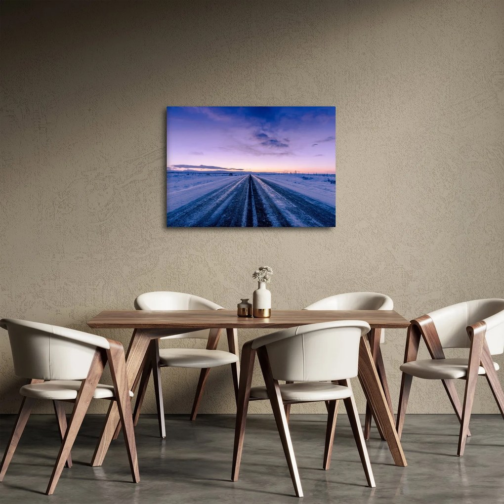 A téli út képe (70x50 cm)