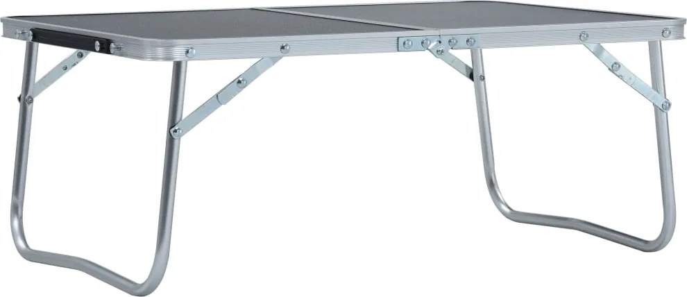 vidaXL összecsukható szürke alumínium kempingasztal 60 x 40 cm