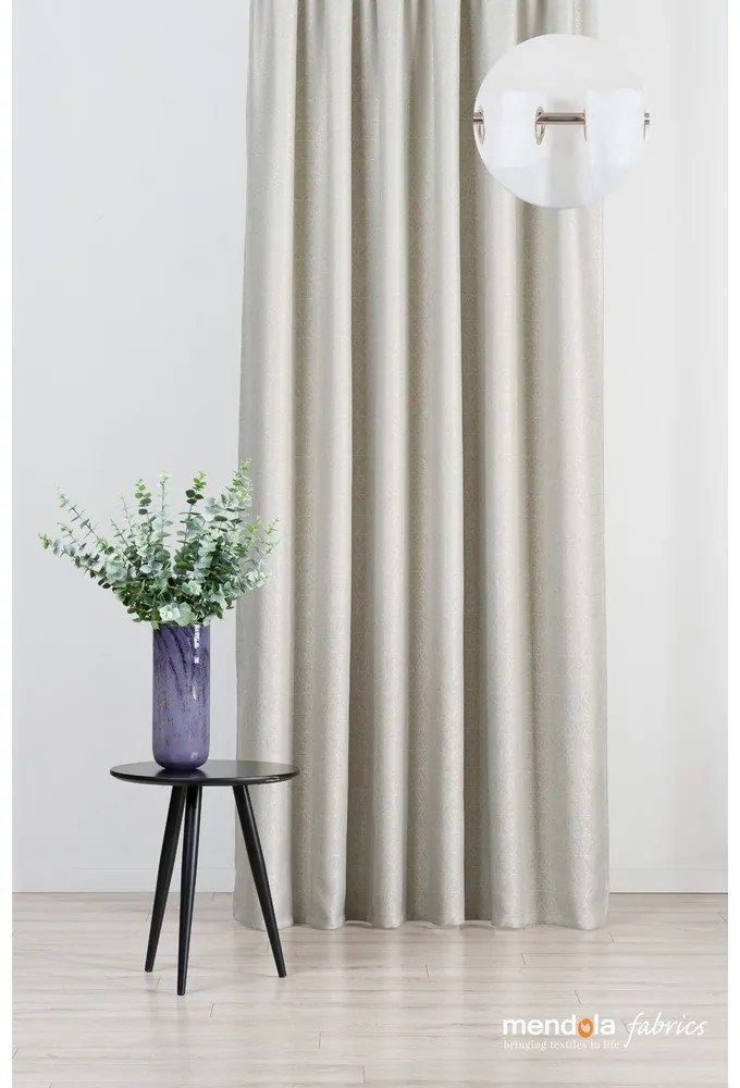 Bézs függöny 140x260 cm Teorema – Mendola Fabrics