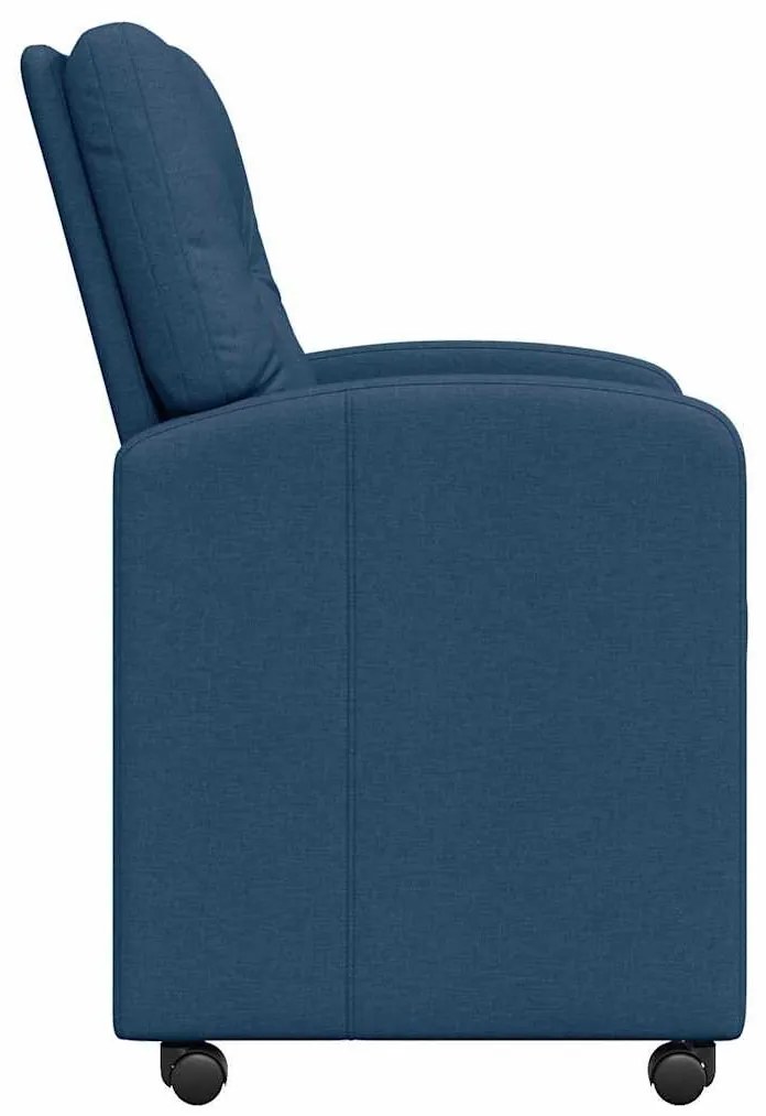 Kerekes Étkező Székek 2 pcs Kék 57 x 67 x 95 cm szövet