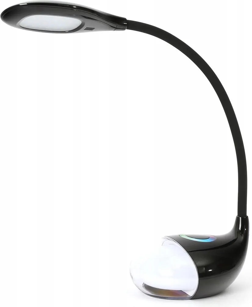 Led Asztali Lámpa 6W Platinet Asztali Lámpa Fekete 2in1 Éjjeli Íróasztal