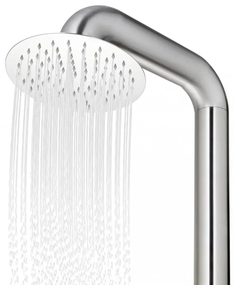 rozsdamentes acél kerti zuhany 225 cm