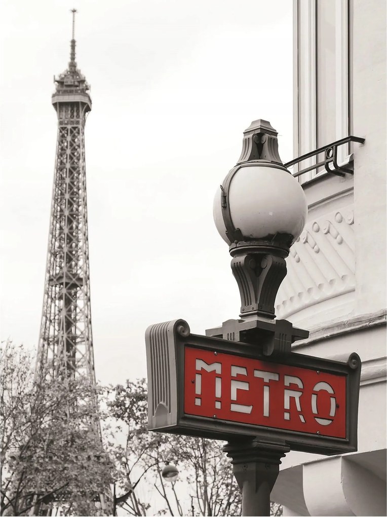 Fotótapéta Eiffel-torony Párizs retro vinil 184x254 +ragasztó