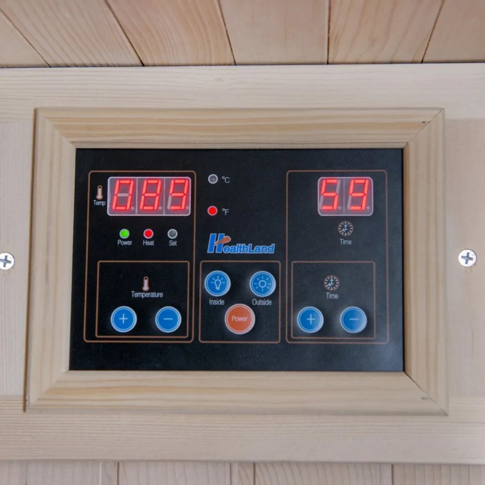 Sauna DeLuxe 2223 Carbon BT, sötétbarna