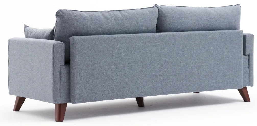 3 személyes kanapé Bella Soft Üçlü Koltuk - Kék