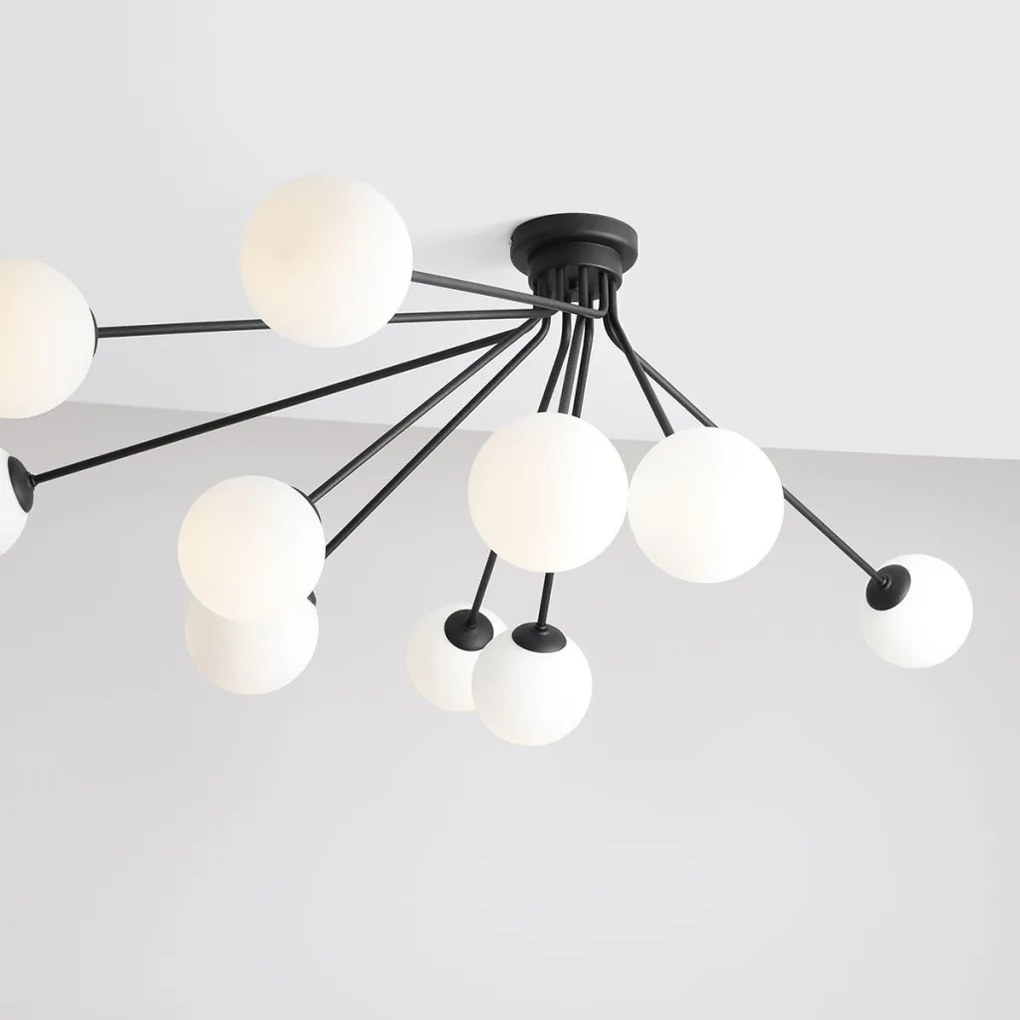 ALDEX 1082PL_M1 HOLM Mennyezeti Csillár Fehér, Fekete E14 IP20