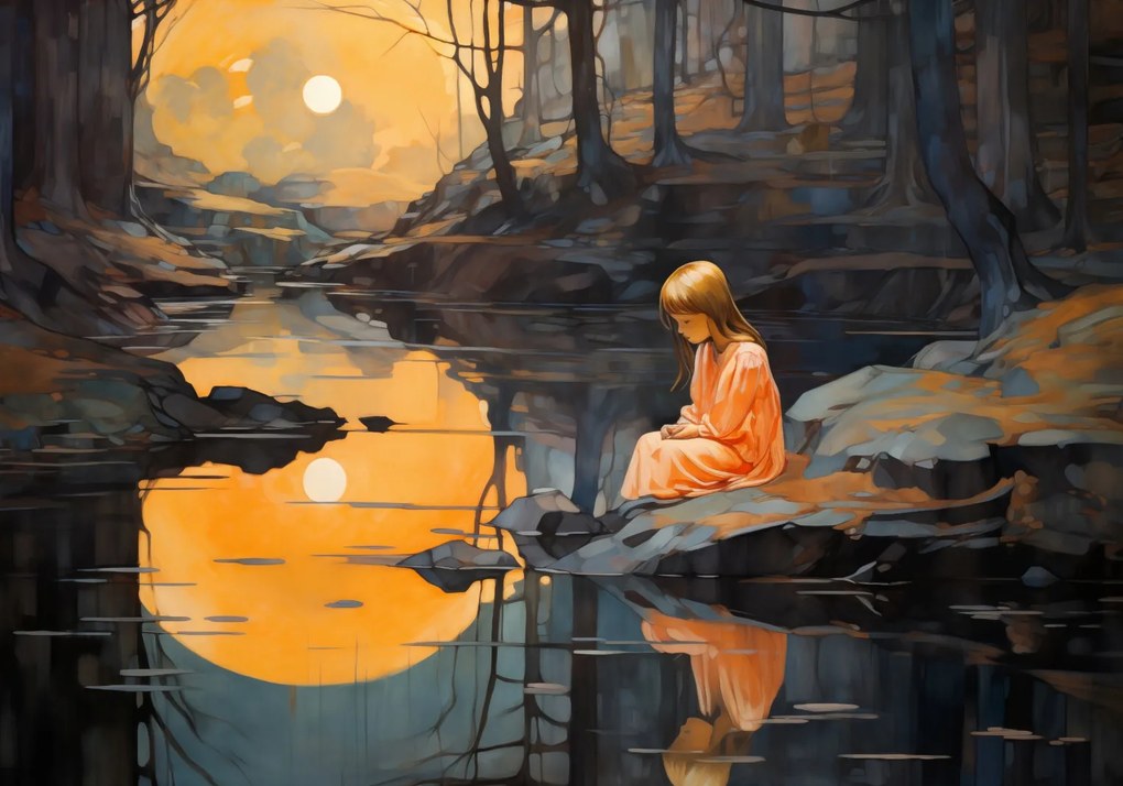 Poszter 100x70cm Elbűvölés az alkonyat felett