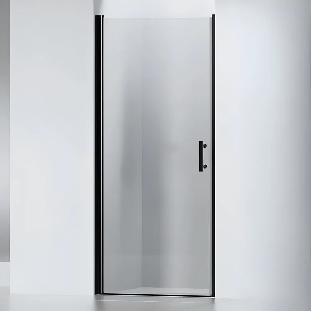 Madeira Black 80 nyíló zuhanyajtó, 190cm, 6mm, NANO