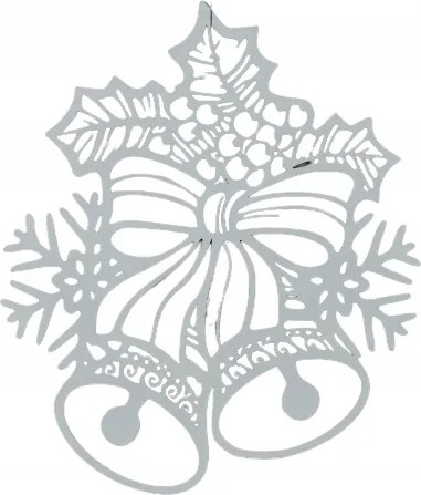 Dekoráció csengő karácsonyi dekoráció áttört 40cm