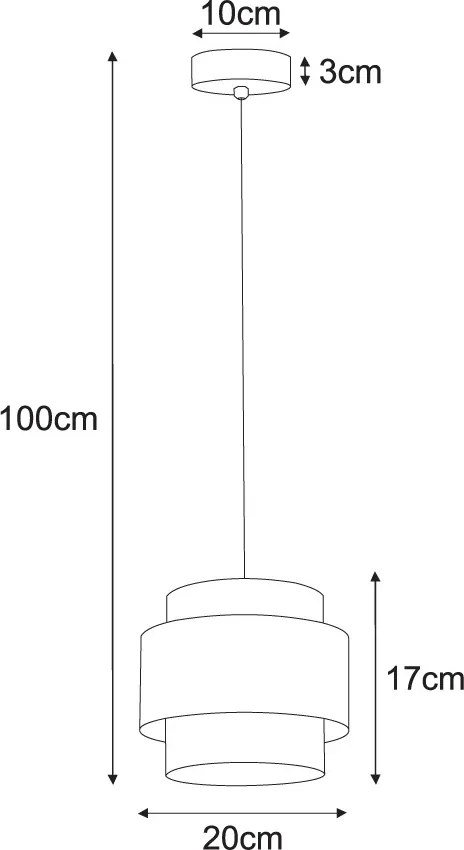KAJA K-5270 CEZAR Ernyős Függesztett Lámpa Fehér E27 IP20