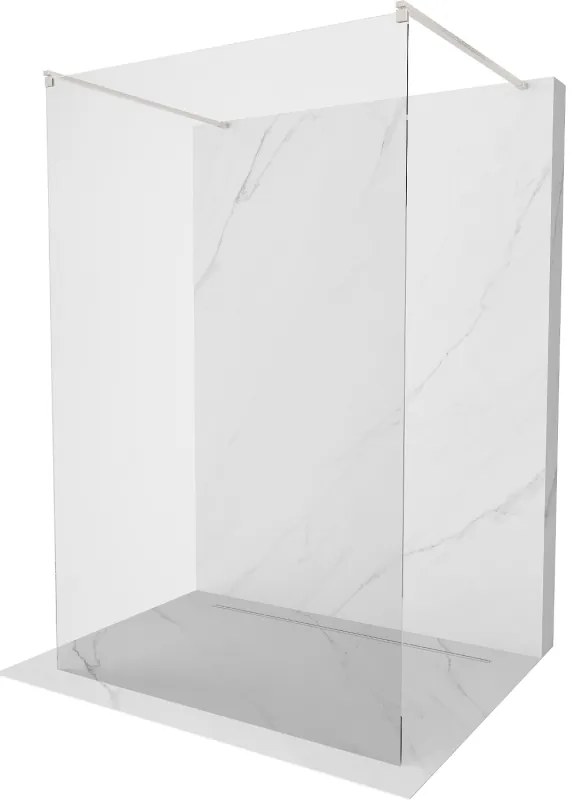 Mexen Kioto, Walk-In zuhany paraván 115 x 200 cm, 8 mm átlátszó üveg, csiszolt acél profil, 800-115-002-97-00