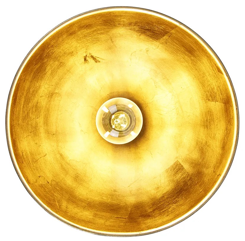 Okos mennyezeti lámpa fekete arannyal 28 cm, Wi-Fi-vel A60 - Magnax