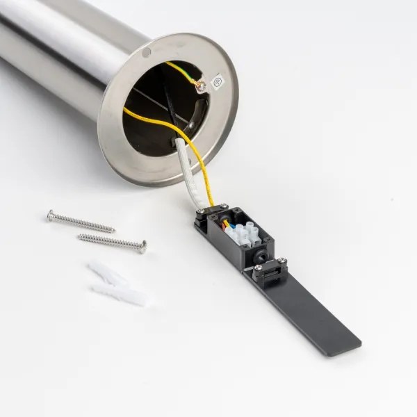 BRILAGI - Kültéri lámpa mozgásérzékelővel ELIA 1xE27/20W/230V IP44 100 cm króm