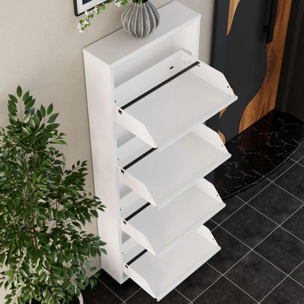 Cipősszekrény, fehér, 50 cm – TR159ORN1105